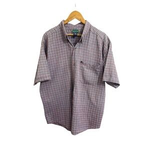 Men's Casual Plaid Button-Down Shirt